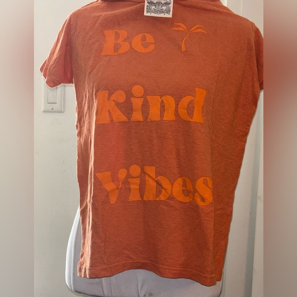 Jungmaven Orange 'Be Kind Vibes' T-Shirt - Picture 1 of 5